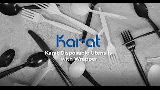 Karat Disposable Wrapped Utensils | A solution for Safe & Sanitary Eating