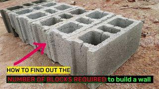 How to determine the No. of concrete BLOCKS to build a house|No. of Concrete blocks per square metre