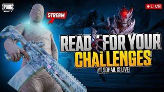 Ready For Your Challenges | YT Sohail Live | #bgmilive #gamer #pubgmobile#ytsohaillive #youtubelive