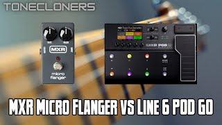 MXR Micro Flanger vs Line 6 POD Go/Helix | TONECLONERS