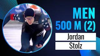 Jordan STOLZ (USA) | Winner | 500m (2) Men | Quebec City 2024 | #SpeedSkating