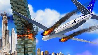 Realistic Plane Crashes w/ Ragdolls  Teardown