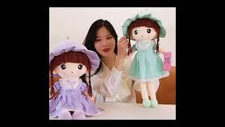 Cute Hat Cloth Doll Plush Toy Creative Little Girl's Birthday Gift Doll