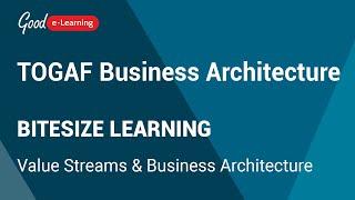 TOGAF BA Bitesize Learning: Value Streams & Business Architecture (TOGAF Business Architecture)