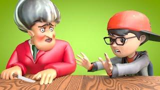 Nick and Scary Teacher 3D - Couple Prank, Fake finger with sausage |VMAni Studio|