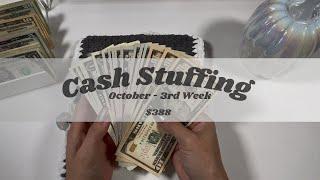 CASH STUFFING | $388 | OCTOBER | WEEK 3 | THE BUDGET MOM INSPIRED