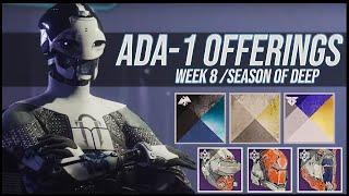 Destiny 2: Ada-1 Shaders and Armor Review! | Week 8 | Season of the Deep