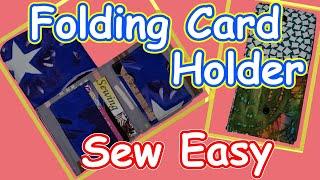 How to sew a folding card wallet for money cash cards optional lanyard clip easy beginner sewing