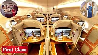 Emirates A380 First Class | Dubai to Singapore Flight | 4K Full Review