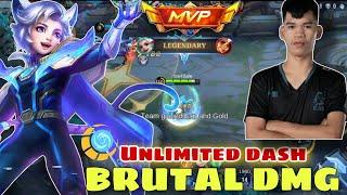 HARITH BRUTAL DAMAGE + UNLI DASH | Harith Dangerous Core Must Watch | MLBB