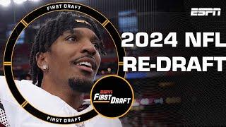 Mel Kiper & Field Yates RE-DRAFT 2024 NFL Draft Class  | First Draft