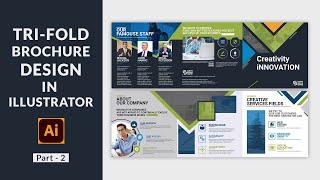 How To Create Tri-Fold Brochure In Adobe Illustrator Pt.2