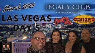 Las Vegas Vlog Easter 2024 Day 5 | Evel Pie | Downtown Drinks | Binions Steakhouse | Legacy Club