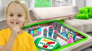 Chris Built a SECRET 7-11 in his Room!