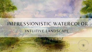 Intuitive Watercolor ~ Waterside Landscape