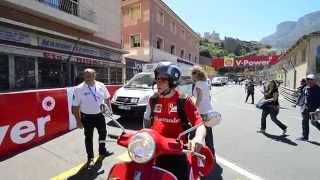 Kimi Räikkönen struggles to enter in the paddock - 2014 Monaco GP