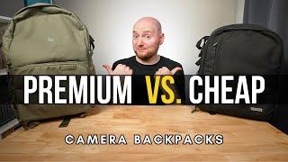 PREMIUM VS. CHEAP Camera Backpacks! Brevite Jumper and Caden Camera Bag Comparison