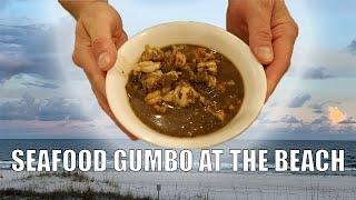 Seafood Gumbo at the Beach | Swine & Bovine Barbecue