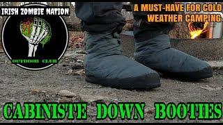 Keep Your Feet Warm Around Camp In Freezing Temperatures - Cabiniste Down Booties (Camp Shoes)