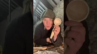 Carving a Sycamore Spoon With Handtools #ireland #handtools #spooncarving #satisfying