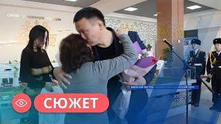 Трех якутян участников СВО встретили на вокзале в Нижнем Бестяхе