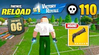 110 Elimination Solo Vs Squads Reload "Zero Build" Gameplay Wins (Fortnite RELOAD chapter 5)