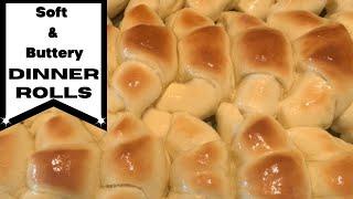 HOW TO MAKE HOMEMADE DINNER ROLLS // EASY ROLLS // BUTTERY AND SOFT