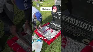 Dad Decorates His Daughter's Grave Every Christmas ️