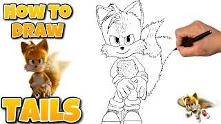 How To Draw Tails | Sonic The Hedgehog 3 #drawing #sonic3