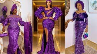 #trending #purple #asoebi   Lace #style to try in #2023