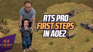 Teaching Aoe2 to a Warcraft3 Pro! | AoE2 meets WC3 ft. Grubby