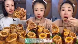 Asmr mukbang eating yummy beef bone marow- 쇠고기 골수- 牛骨髓- अस्थि मज्जा- 牛骨髄- Rinderknochenmark #1049