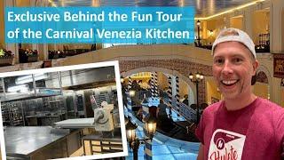 Carnival Venezia Galley Tour | Go "Behind the Fun" for a cruise ship kitchen tour! #bts