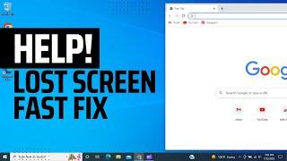 How to Move Lost Screen on Laptop - Move Window Back to Desktop on PC Tutorial - CAN’T CLICK OUT!