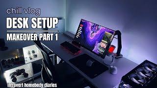 Gaming Vlog  | Part 1 Desk Setup Makeover