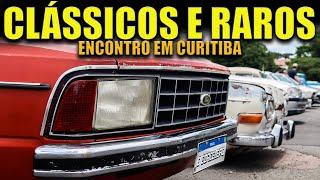 CARROS CLÁSSICOS E RAROS! REUNIÃO em CURITIBA com ANTIGOS NACIONAIS e IMPORTADOS #carrosantigos