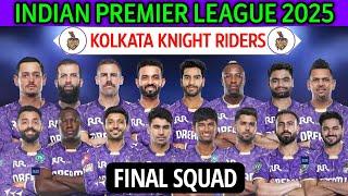 IPL 2025 Kolkata Knight Riders New Squad | Kolkata Team Squad 2025 | KKR 2025 Squad | KKR Team 2025