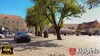 Klaipeda, Lithuania Baltic sea port, old town City Walk 4k