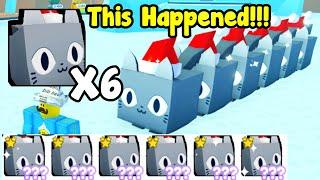 I Got 6 Huge Festive Cat And This Happened! - Pet Simulator X Roblox