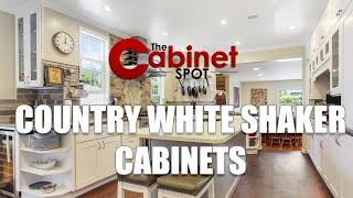 Country White Shaker Cabinets by The Cabinet Spot