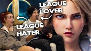 ARCANE FANS React and Rank League of Legends Cinematics!