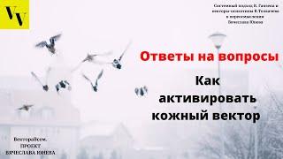 Как активировать кожный вектор. ВектораВсем. Проект Вячеслава Юнева