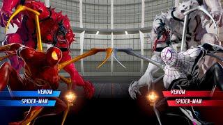 Red Venom & Red Spider Man VS White Venom & White Spider Man - Marvel vs Capcom Infinite