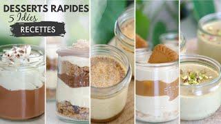 5 RECETTES DE DESSERTS ULTRA GOURMANDES | simples & rapides