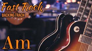 Fast Rock Jam Track in Am • Guitar Backing Track 140 BPM