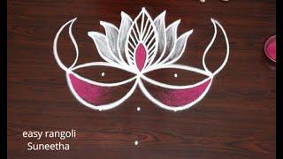 Diwali Special Deepam rangoli muggulu || Traditional Diya kolam designs