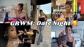 GRWM for Date Night *dinner & movie* | hygiene routine + makeup routine