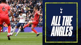 Every angle of Sonny's 100th Premier League goal