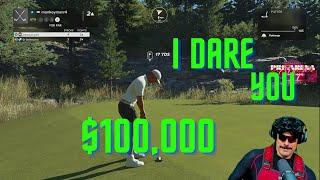 Drdisrespect challenged a RANDOM in GOLF ($100,000 ON THE LINE) #drdisrespect #gaming #crazy