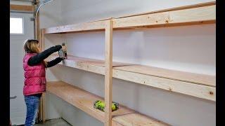 How to Build Garage Shelving - Easy, Cheap and Fast!